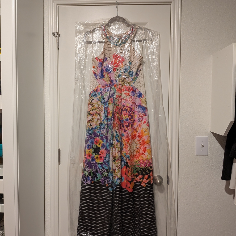 Floral Halter Maxi Dress